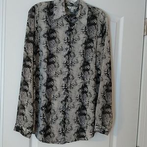 Front button blouse.